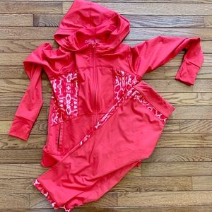 Zella Girl red yoga jacket & pants